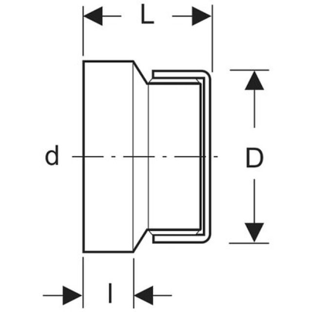 GEBERIT SILENT coperchio
di chiusura 315.005
d 160
