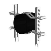 Starfix Morsetto per tubi ad inserimento 50 - 125 mm, con appuntito INOX