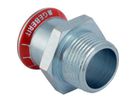 Pezzo adattatore Mapress acciaio-C con filetto maschio