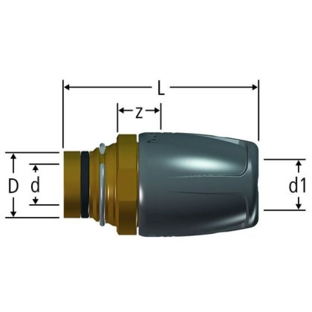 Collegamento a innesto diritto
Optiflex-Profix d20, per
distr. Optiflex 85155.22