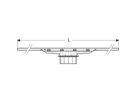 Canale da doccia CLEANLINE30
lunghezza 30-110 cm
larghezza 4,3 cm
acciaio inossidab. spazzolato
acciaio inossidabile lucida