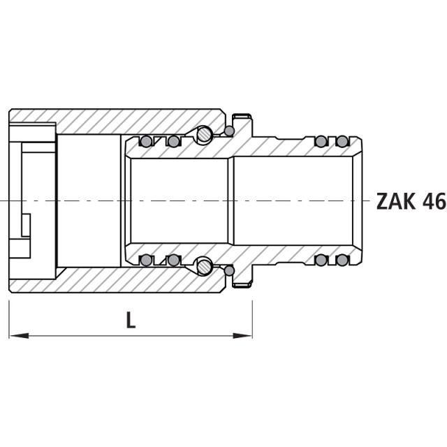HAWLE SPITZEND-MUFFEN VERBINDER
6303  DREHBAR  ZAK
PN 16