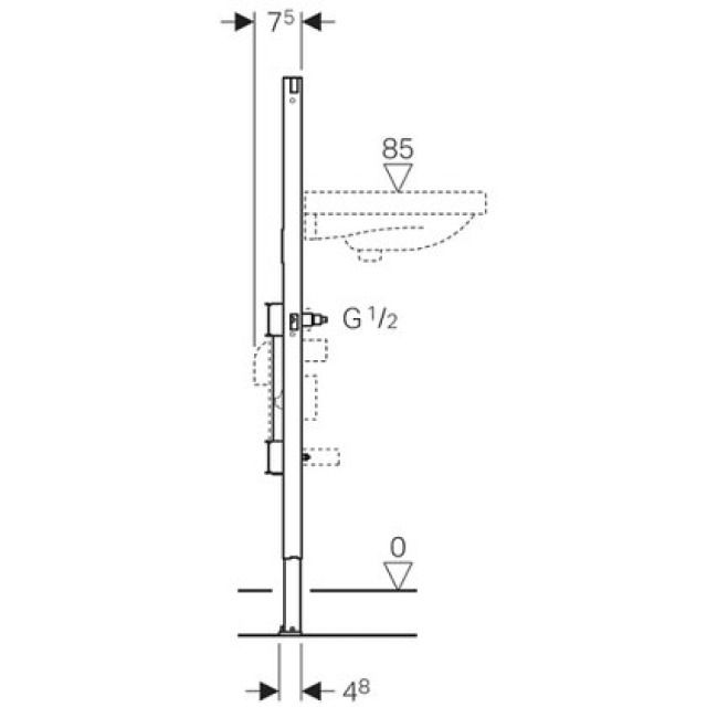 DUOFIX elemento per lavabo
111.570 JRG rub.monof. 2 WZ
tipo 112