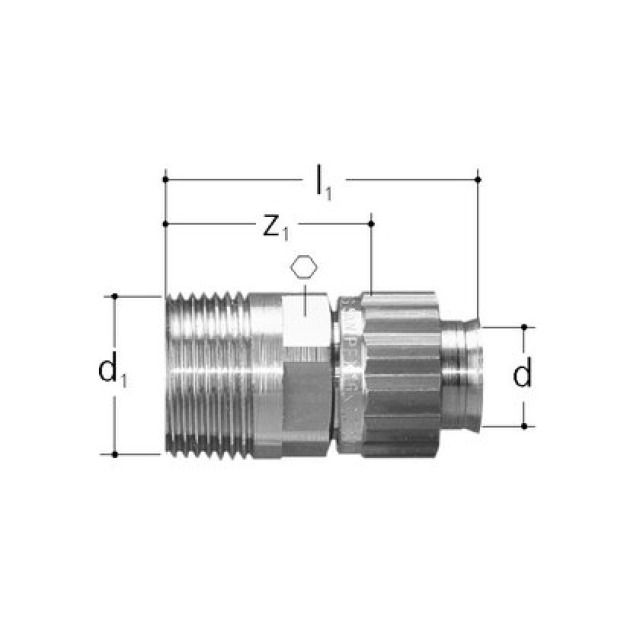 SANIPEX coll. con filetto mas.
5480.919    3/4" - 25 mm