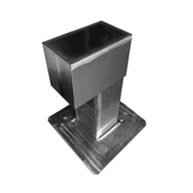 SOLAR - KABELEINFASSUNG CR-NI
STUTZEN: 200 X 200 X 550 MM
DECKEL ABNEHMBAR